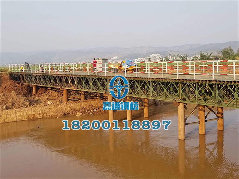 云南紅河州彌蒙鐵路竹園界51米長(zhǎng)、6米寬鋼橋 