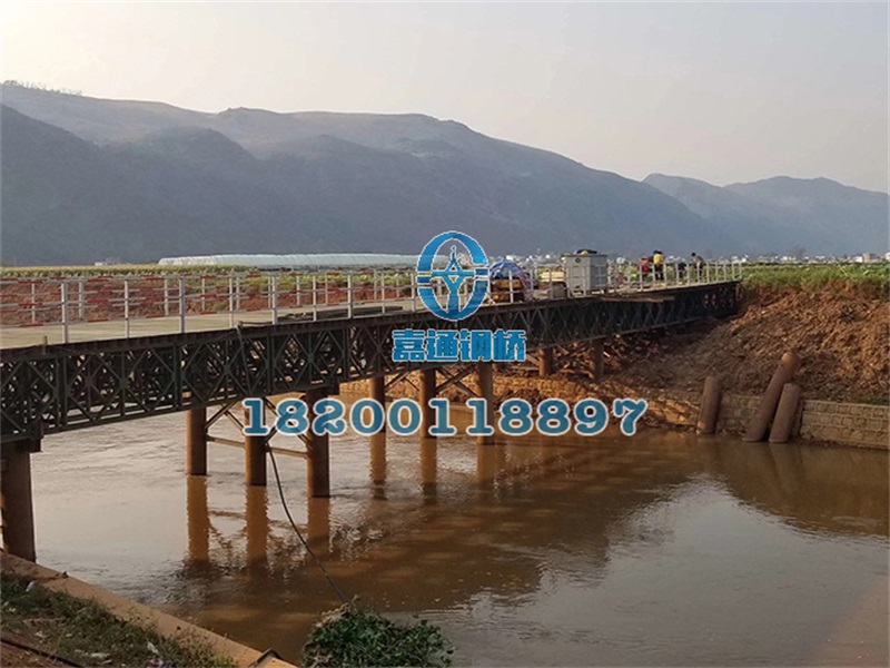 云南紅河州彌蒙鐵路竹園界51米長(zhǎng)、6米寬鋼橋